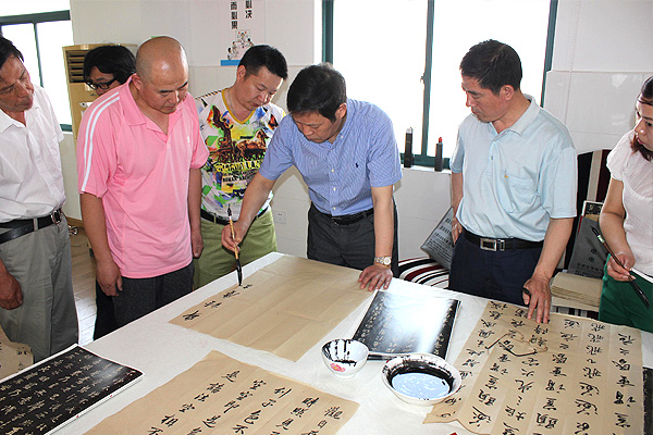 中國人民大學、北京師範大學王學嶺書法工作室在日皮视频免费看集團麵授會(圖2)