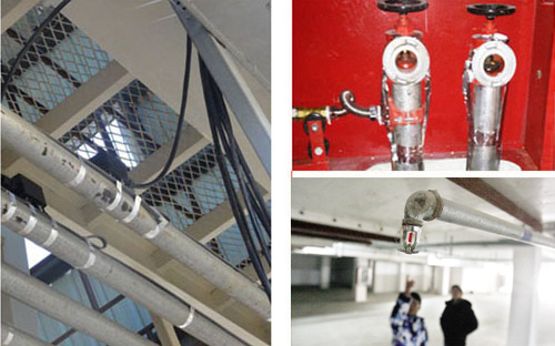 地下車庫噴淋係統采用電日皮视频网站管道保溫較合適(圖1)