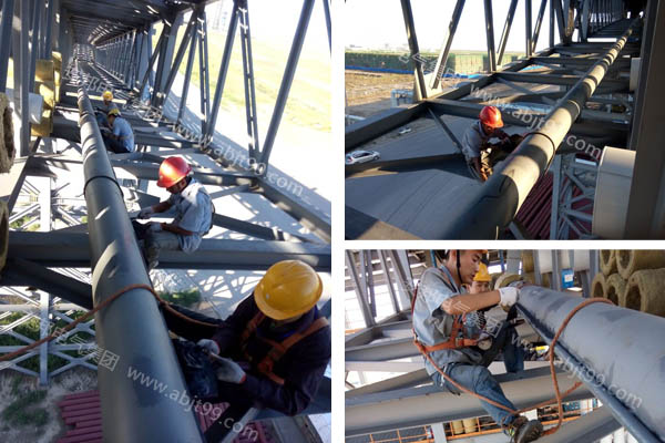 京糧集團高空糧油管道采用我公司電日皮视频网站保溫項目(圖2)